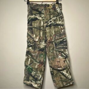 RedHead Camouflage Cargo Pants Boys Size 8 Green Pockets Flaw Read